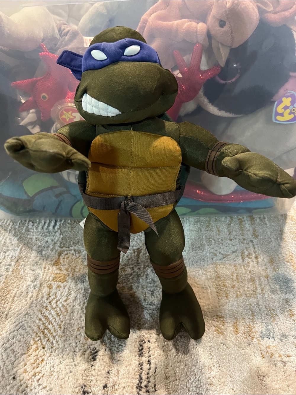 2003 Playmates "15" Donatello TNT Stuffed Plush Doll Toy z31